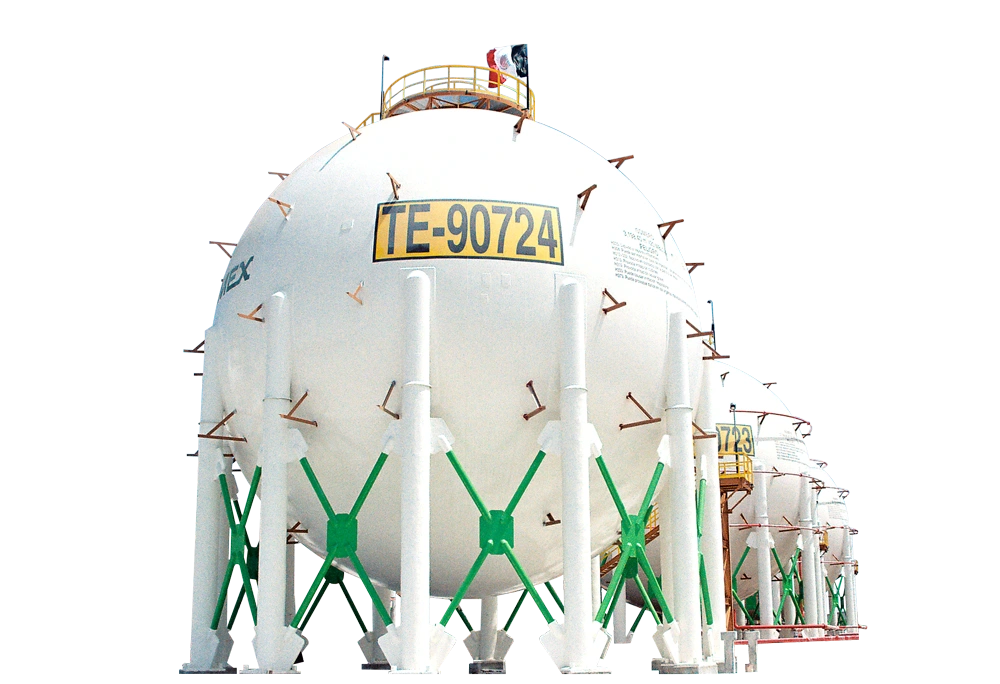 Recipientes esféricos para almacenamiento industrial